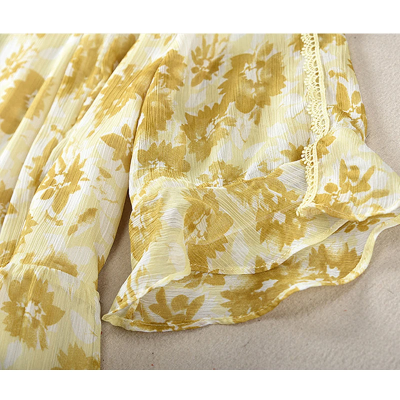 AELESEEN Runway Fashion Women Summer Dress High Quality Designer Flare Sleeve Green Yellow Floral Party Long Holiday Dress
AELESEEN Runway Fashion Women Summer Dress High Quality Designer Flare Sleeve Green Yellow Floral Party Long Holiday Dress