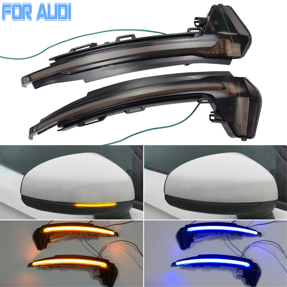 2pcs LED Dynamic Turn Signal Lights Blinker Sequential Side Mirror Indicator Light Lamp For AUDI A1/8x 2011-2019
2pcs LED Dynamic Turn Signal Lights Blinker Sequential Side Mirror Indicator Light Lamp For AUDI A1/8x 2011-2019