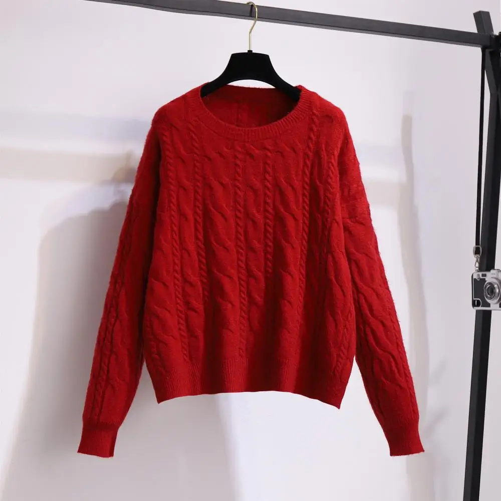 2021 Fall Winter Loose Long-Sleeved Twist Sweater Warm Bag Hip Plaid Short Skirt Two-Piece Outfit Lady Set Clothing Suit
2021 Fall Winter Loose Long-Sleeved Twist Sweater Warm Bag Hip Plaid Short Skirt Two-Piece Outfit Lady Set Clothing Suit