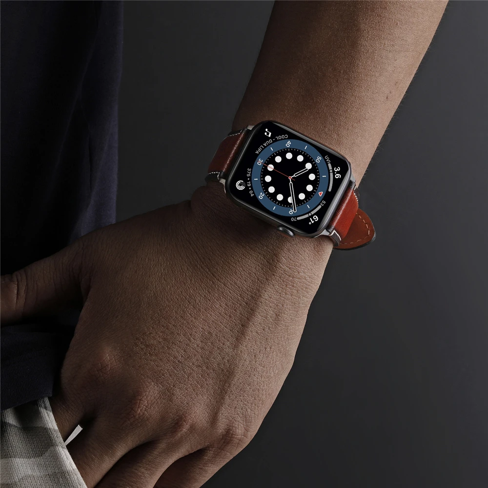 For Iwatch 6 Apple Watch Se Band 44mm 40mm Series 5 4 3 42mm 38mm Strap Genuine Leather Watchband Accessories Replacement Belt
For Iwatch 6 Apple Watch Se Band 44mm 40mm Series 5 4 3 42mm 38mm Strap Genuine Leather Watchband Accessories Replacement Belt