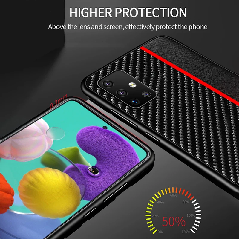 For Samsung A51 A50 Case Carbon Fiber Leather Cover for Samsung Galaxy A50 A70 A71 S20 Ultra A70 A30 A40 A7 A8 Plus A9 2018 Case
For Samsung A51 A50 Case Carbon Fiber Leather Cover for Samsung Galaxy A50 A70 A71 S20 Ultra A70 A30 A40 A7 A8 Plus A9 2018 Case