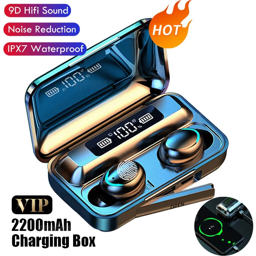 TWS Wireless Bluetooth 5.0 Earphones 2200mAh Charging Box Stereo Wireless Headphones In-Ear Earbuds Bluetooth Headset for Xiaomi
TWS Wireless Bluetooth 5.0 Earphones 2200mAh Charging Box Stereo Wireless Headphones In-Ear Earbuds Bluetooth Headset for Xiaomi