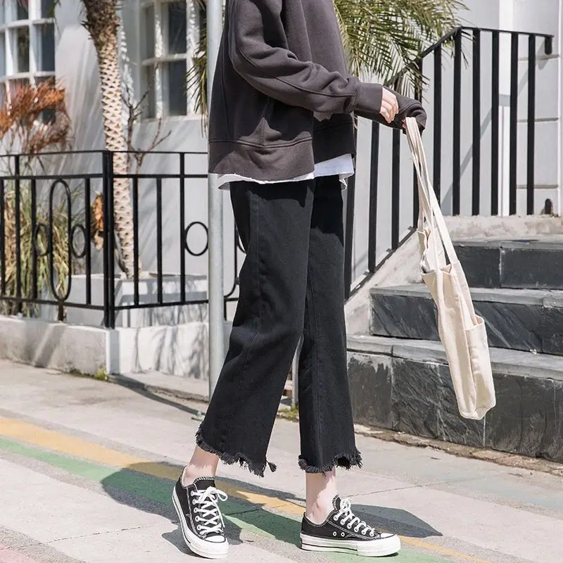 Jeans Women Vintage High Waist Straight Fur-lines Solid Korean Style Harajuku All-match Womens Simple Chic Students Trousers Hot
Jeans Women Vintage High Waist Straight Fur-lines Solid Korean Style Harajuku All-match Womens Simple Chic Students Trousers Hot