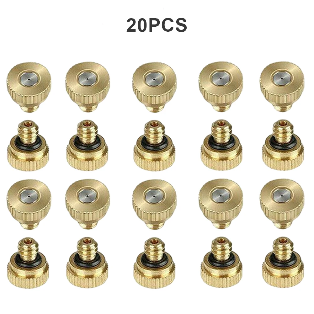 20 Pcs Brass Misting Nozzles Fog Mist Nozzle Low Pressure Mist Cooling Nozzle Brass Misting Nozzles Orifice Diameter 0.04 Cm
20 Pcs Brass Misting Nozzles Fog Mist Nozzle Low Pressure Mist Cooling Nozzle Brass Misting Nozzles Orifice Diameter 0.04 Cm