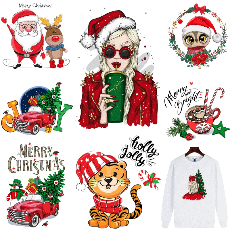Clothing Thermoadhesive Patches Christmas Decoration Stickers for Clothes Washable T-Shirt Christmas Stickers Iron on Clothing
Clothing Thermoadhesive Patches Christmas Decoration Stickers for Clothes Washable T-Shirt Christmas Stickers Iron on Clothing