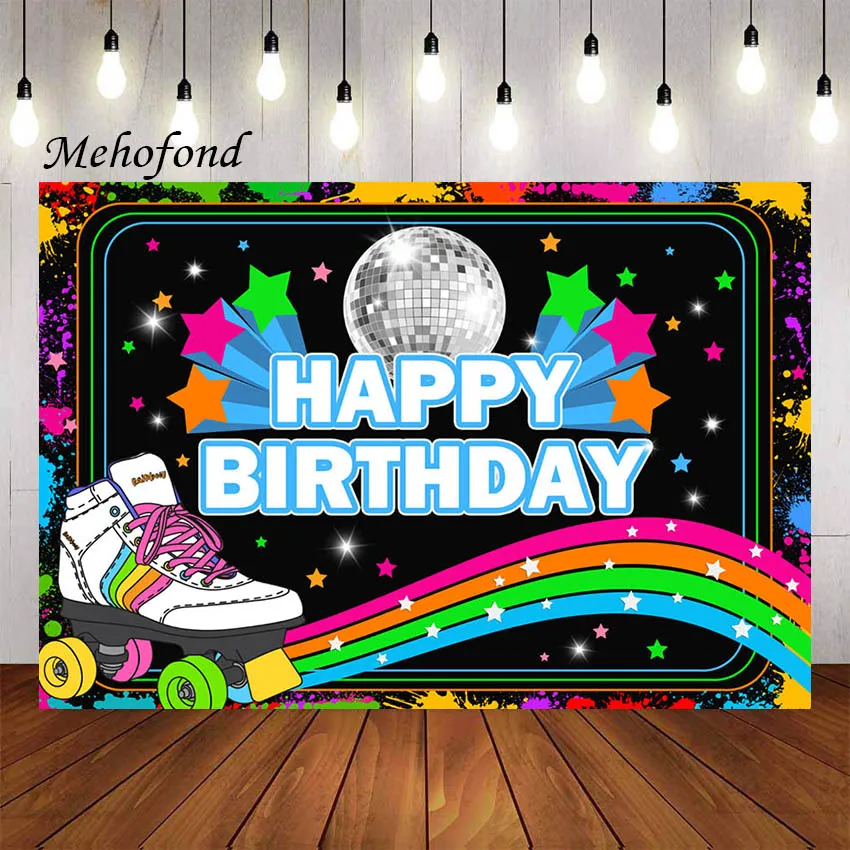 Mehofond Photography Background Roller Skates Colorful Neon Lights Birthday Party Decor Wallpaper Backdrop Photo Studio Props
Mehofond Photography Background Roller Skates Colorful Neon Lights Birthday Party Decor Wallpaper Backdrop Photo Studio Props