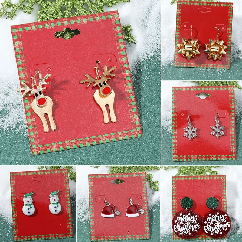 Cartoon Jingle Bells Christmas Tree Gingerbread Man Biscuit Deer Snowflake Drop Earrings Gift For Women Xmas Festivel Korea
Cartoon Jingle Bells Christmas Tree Gingerbread Man Biscuit Deer Snowflake Drop Earrings Gift For Women Xmas Festivel Korea