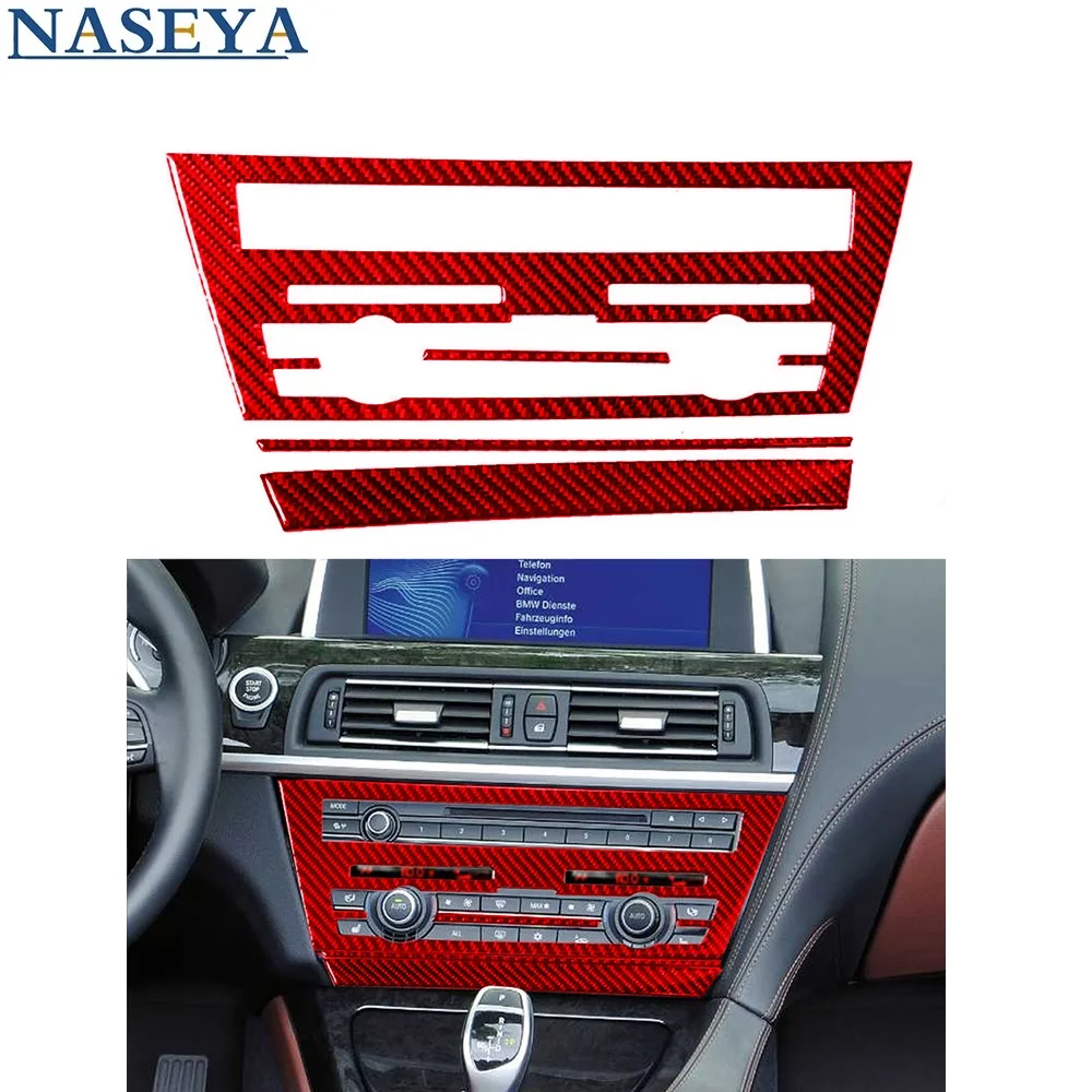 Carbon Fiber Sticker Interior Cover Trim for BMW 6 Series(F12 F13) COUPE Covertible 2011-2018 CD Panel 4PCS Car Accessories 
Carbon Fiber Sticker Interior Cover Trim for BMW 6 Series(F12 F13) COUPE Covertible 2011-2018 CD Panel 4PCS Car Accessories