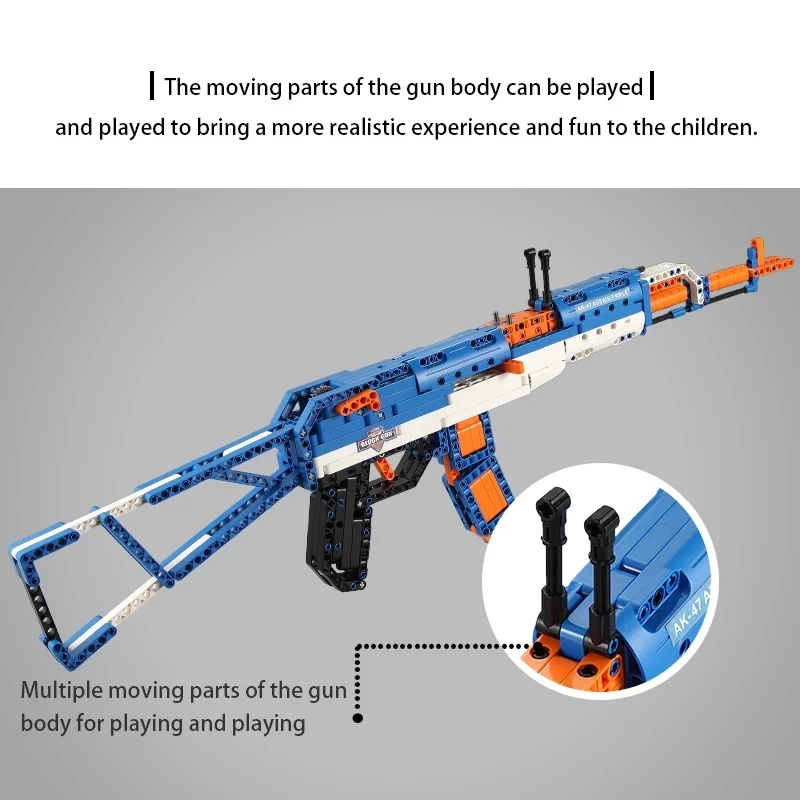 AK47 Riffle Gun SWAT Technic Military Army, 498Pcs Building Blocks, Weapon Toys Birthday Christmas Gift For Children Mould King
AK47 Riffle Gun SWAT Technic Military Army, 498Pcs Building Blocks, Weapon Toys Birthday Christmas Gift For Children Mould King