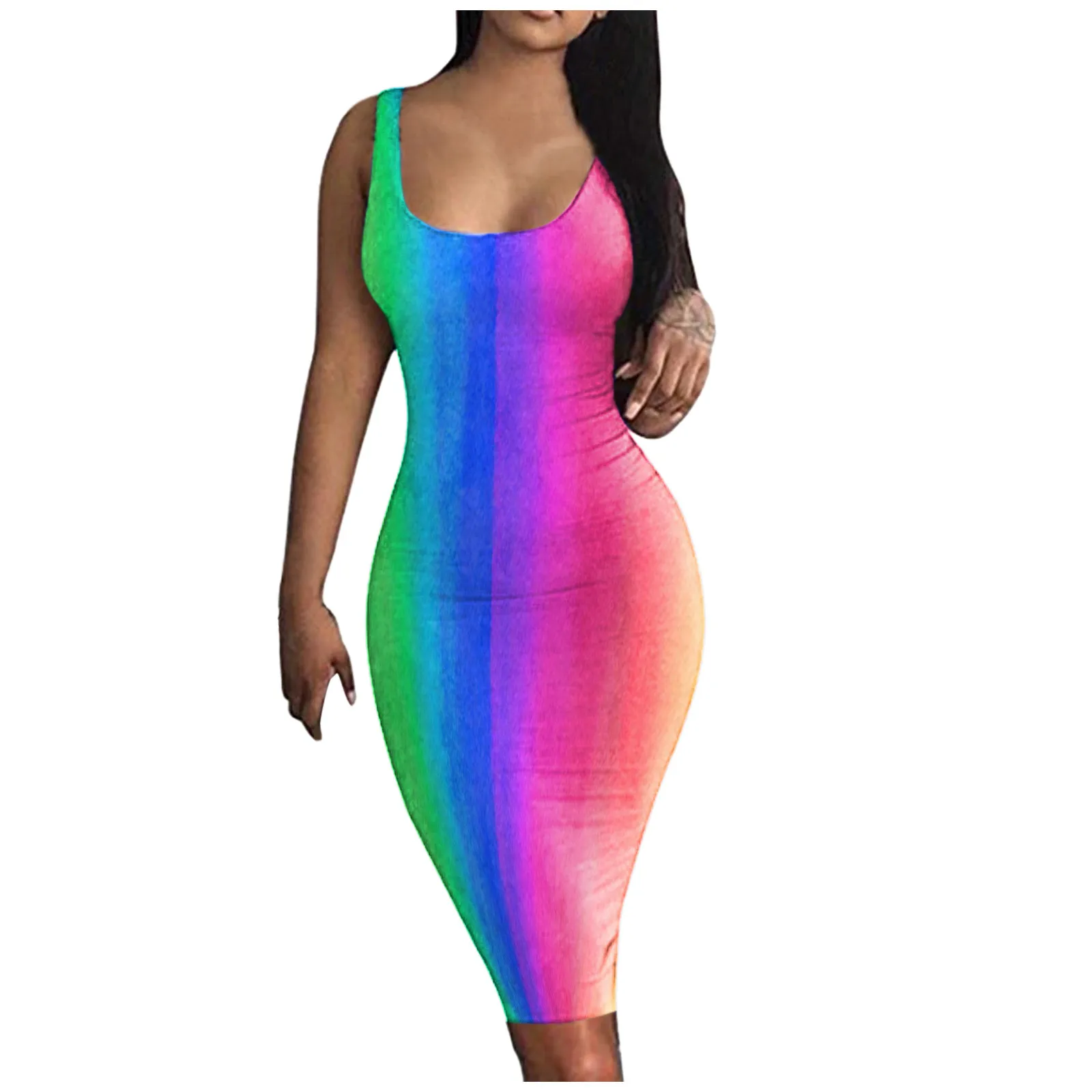 40# Low Cut Dress Women Tie Dye Tank Dress Sleeveless Mini Dress Club Party Dresses For Women 2021 Bodycon Wrap Hip Dress Woman
40# Low Cut Dress Women Tie Dye Tank Dress Sleeveless Mini Dress Club Party Dresses For Women 2021 Bodycon Wrap Hip Dress Woman