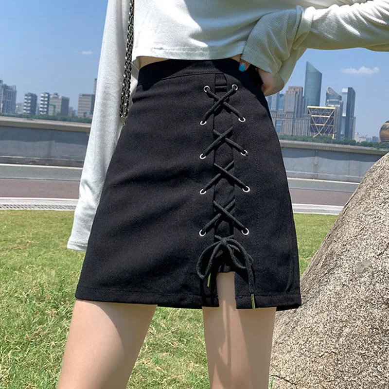 Женская короткая юбка с высокой талией, однотонная черная облегающая юбка в Корейском стиле, большие размеры, на весну и осень
Женская короткая юбка с высокой талией, однотонная черная облегающая юбка в Корейском стиле, большие размеры, на весну и осень