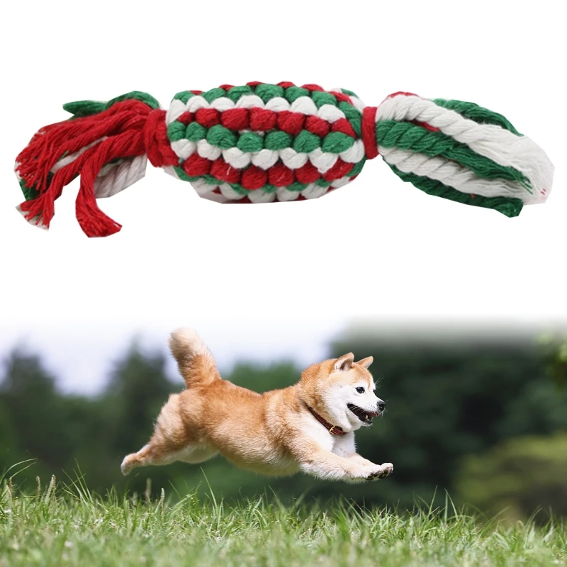10 Pcs Christmas Candy Cotton Rope Dog Molar Toys Cute Carton Doll Soft Durable Teeth Cleaning Knot Puppy Interactive
10 Pcs Christmas Candy Cotton Rope Dog Molar Toys Cute Carton Doll Soft Durable Teeth Cleaning Knot Puppy Interactive