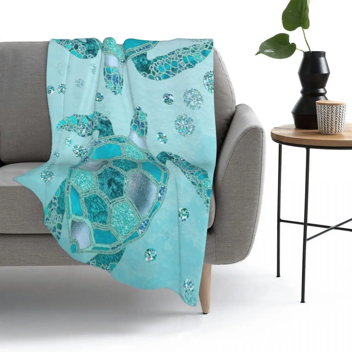 Glamour Aqua Turquoise Turtle Underwater Scenery Blankets Flannel Multi-function Throw Blanket for Home Bedroom Outdoor Throws
Glamour Aqua Turquoise Turtle Underwater Scenery Blankets Flannel Multi-function Throw Blanket for Home Bedroom Outdoor Throws