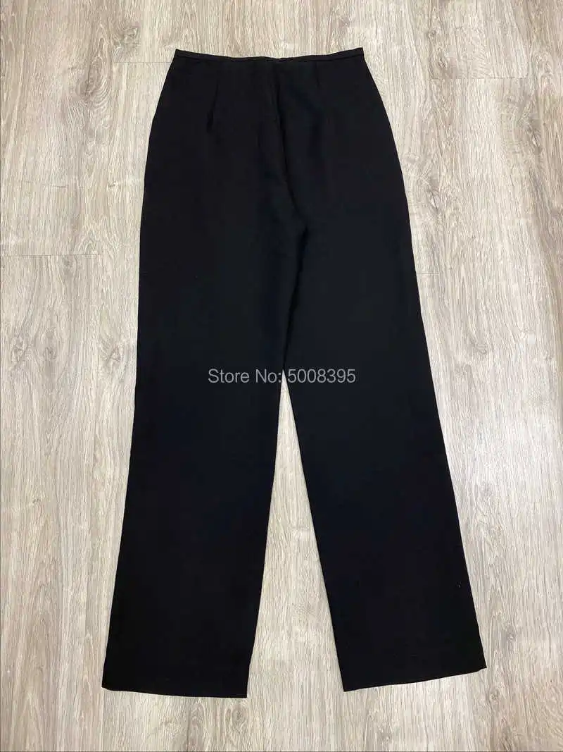 2021 Arles fluid trousers shadow Black Extra long trousers slim waistband High Waist Fashion Long Pants
2021 Arles fluid trousers shadow Black Extra long trousers slim waistband High Waist Fashion Long Pants
