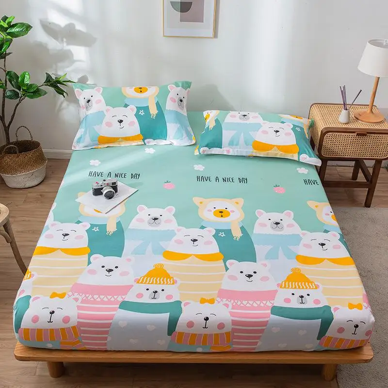 Pure Cotton Quilted Bedspread Elastic Bed Mattress Cover Fitted Bed Sheet Cartoon Cute Animal Print Comforter Bed Cover Quilting
Pure Cotton Quilted Bedspread Elastic Bed Mattress Cover Fitted Bed Sheet Cartoon Cute Animal Print Comforter Bed Cover Quilting