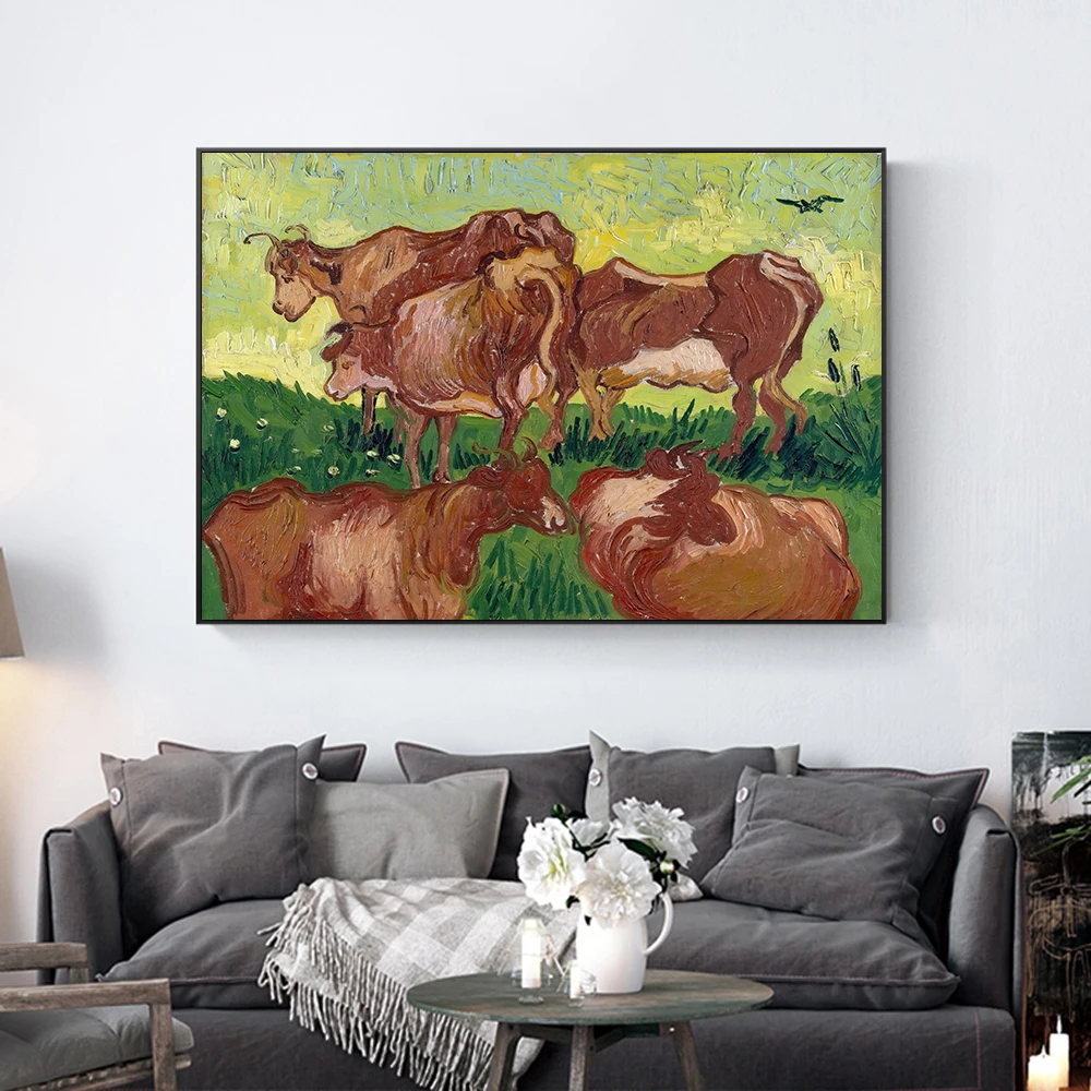 Famous Van Gogh Cows (After Jorsaens) Oil Painting On Canvas Posters And Prints Wall Art Picture for Living Room Home Decoration
Famous Van Gogh Cows (After Jorsaens) Oil Painting On Canvas Posters And Prints Wall Art Picture for Living Room Home Decoration