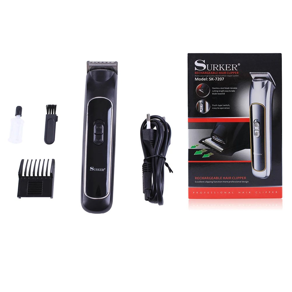 3W Electric Hair Clipper USB Charging and Plugging Wireless Beard Trimmer Portable Salon Home Hair Cutting Machine with LED
3W Electric Hair Clipper USB Charging and Plugging Wireless Beard Trimmer Portable Salon Home Hair Cutting Machine with LED