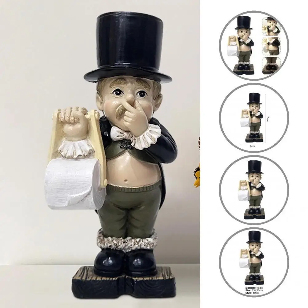 Toilet Butler Statue Resin Adorable Attractive Compact Delicate Toilet Butler Sculpture for Home
Toilet Butler Statue Resin Adorable Attractive Compact Delicate Toilet Butler Sculpture for Home