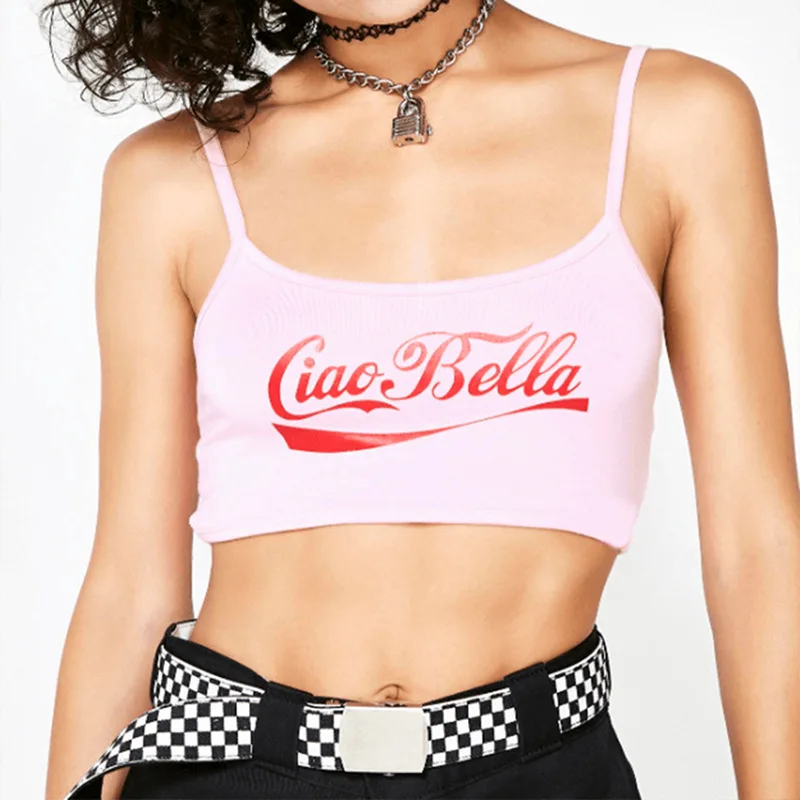 Summer Street Casual Women Tank Tops U-Neck Letter Printing Solid Color Slim Fit Camisole Sleeveless Sling Type Fashion Vest
Summer Street Casual Women Tank Tops U-Neck Letter Printing Solid Color Slim Fit Camisole Sleeveless Sling Type Fashion Vest