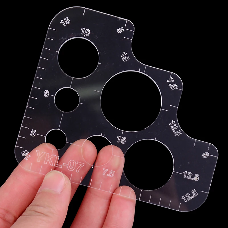 1PCS Acrylic Rounded Ruler R Rules DIY Supply Tool Full Size Template For Handmade Leather Style Pattern Drawing Ruler
1PCS Acrylic Rounded Ruler R Rules DIY Supply Tool Full Size Template For Handmade Leather Style Pattern Drawing Ruler