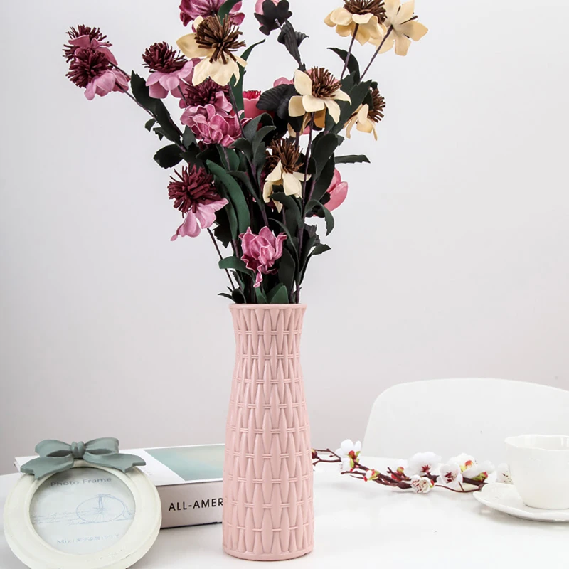 Flower Vase Imitation Ceramic Flower Pot Decoration Home Plastic Vase Wedding Decor living Room Decoration Home Decoration
Flower Vase Imitation Ceramic Flower Pot Decoration Home Plastic Vase Wedding Decor living Room Decoration Home Decoration