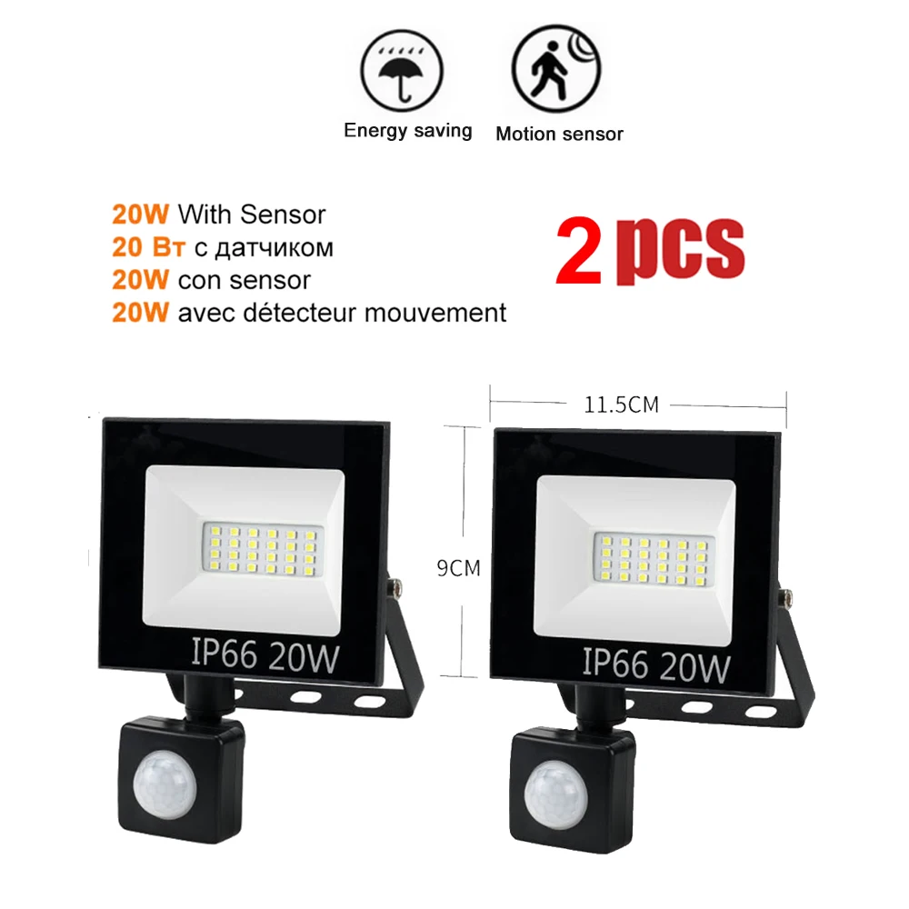 2 pcs 220V 10-100W LED FloodLight Spotlight Exterior Street wall reflector LED Light PIR Motion Sensor Lamp Garden Lights Waterp
2 pcs 220V 10-100W LED FloodLight Spotlight Exterior Street wall reflector LED Light PIR Motion Sensor Lamp Garden Lights Waterp