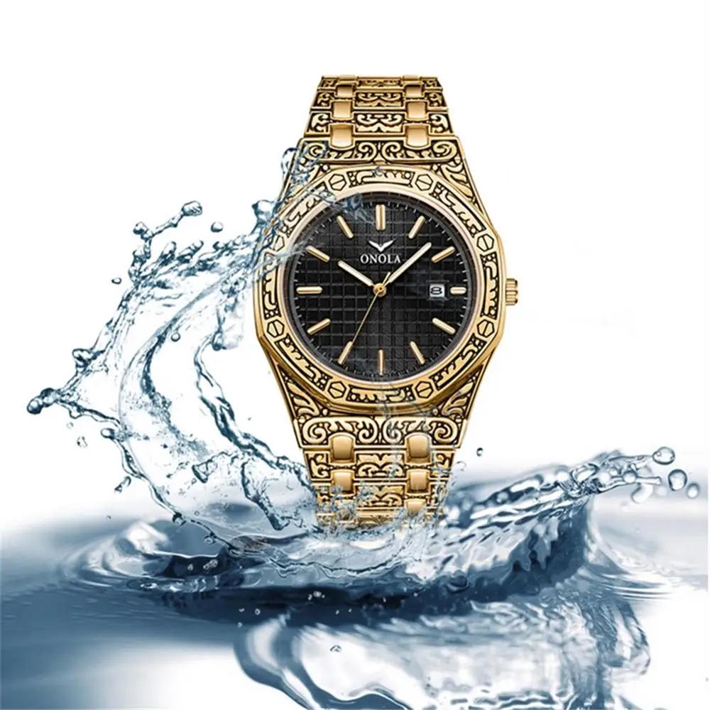 Fashion Quartz Watch Men Brand Luxury Retro Golden Stainless Steel Watch Men Gold Mens Watch Reloj Hombre WristWatch Man
Fashion Quartz Watch Men Brand Luxury Retro Golden Stainless Steel Watch Men Gold Mens Watch Reloj Hombre WristWatch Man