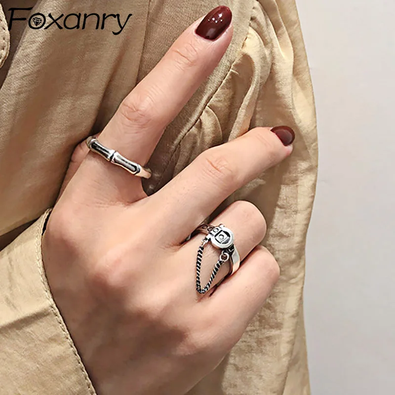 Foxanry, Стерлинговое Серебро 925 пробы, трендовые кольца для женщин, винтажные, креативные, ручная работа, пояс, цепочка с кисточками, тайское се... 
Foxanry, Стерлинговое Серебро 925 пробы, трендовые кольца для женщин, винтажные, креативные, ручная работа, пояс, цепочка с кисточками, тайское се...