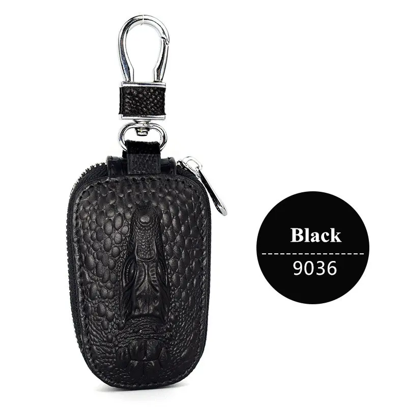 Genuine Leather Car Key Holder Unisex Keys Organizer Men Crocodile Pattern Key Bag Women Keychain Covers Housekeeper 
Genuine Leather Car Key Holder Unisex Keys Organizer Men Crocodile Pattern Key Bag Women Keychain Covers Housekeeper