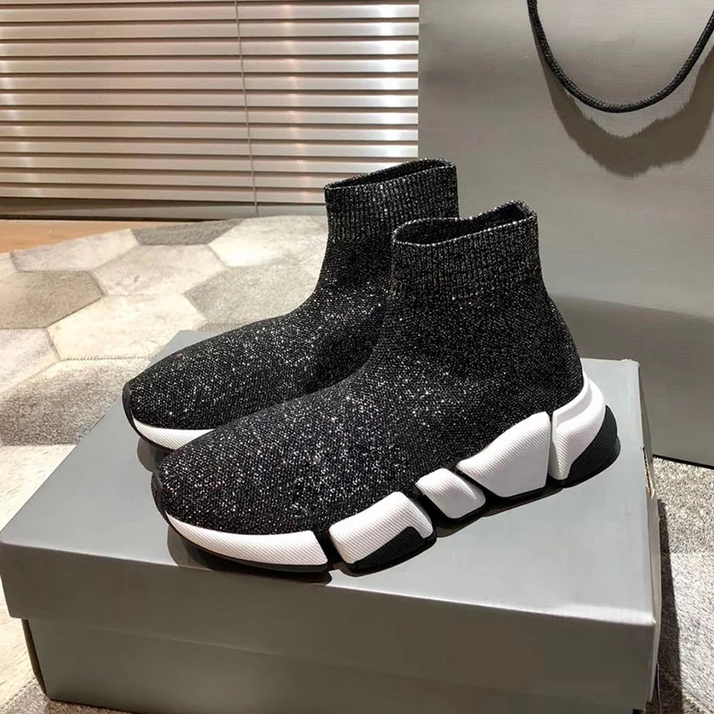 Ollymurs Flat Knitted Stretch Socks Shoes Women Round Toe High Top Mixed Color Breathable Sneakers Comfort Casual Shoes Unisex
Ollymurs Flat Knitted Stretch Socks Shoes Women Round Toe High Top Mixed Color Breathable Sneakers Comfort Casual Shoes Unisex