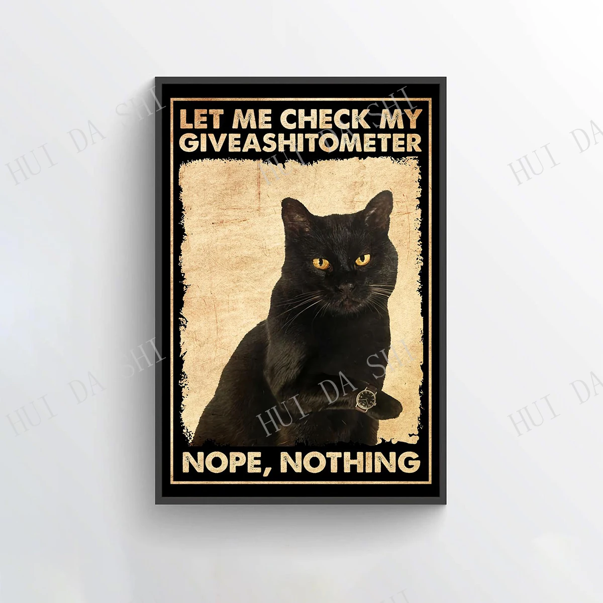 Cat Poster - Let Me Check My Giveashitometer Nope Nothing, Black Cat Art Prints, Funny Cat Wall Art, Black Cat Lovers
Cat Poster - Let Me Check My Giveashitometer Nope Nothing, Black Cat Art Prints, Funny Cat Wall Art, Black Cat Lovers