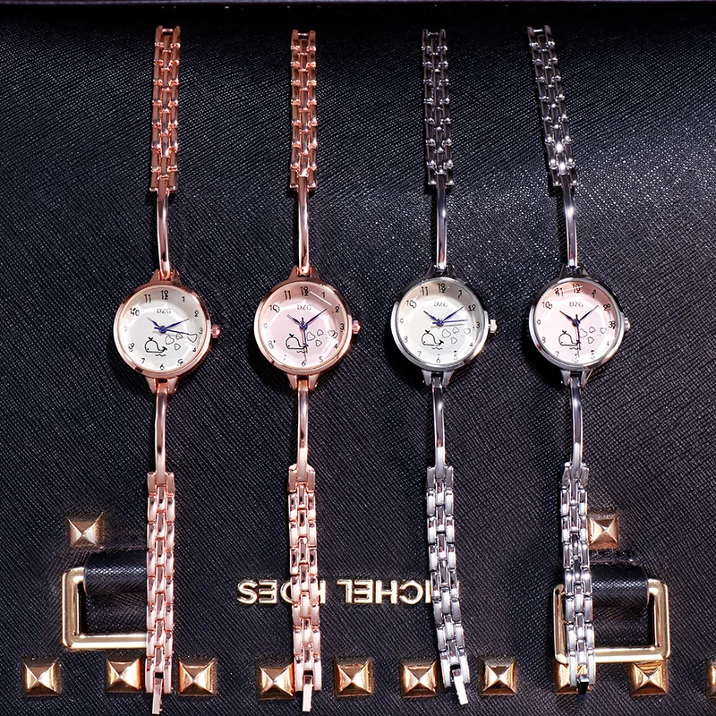 DZG temperament bracelet watch female student Korean version cute little dolphin quartz fashion trend ladies
DZG temperament bracelet watch female student Korean version cute little dolphin quartz fashion trend ladies