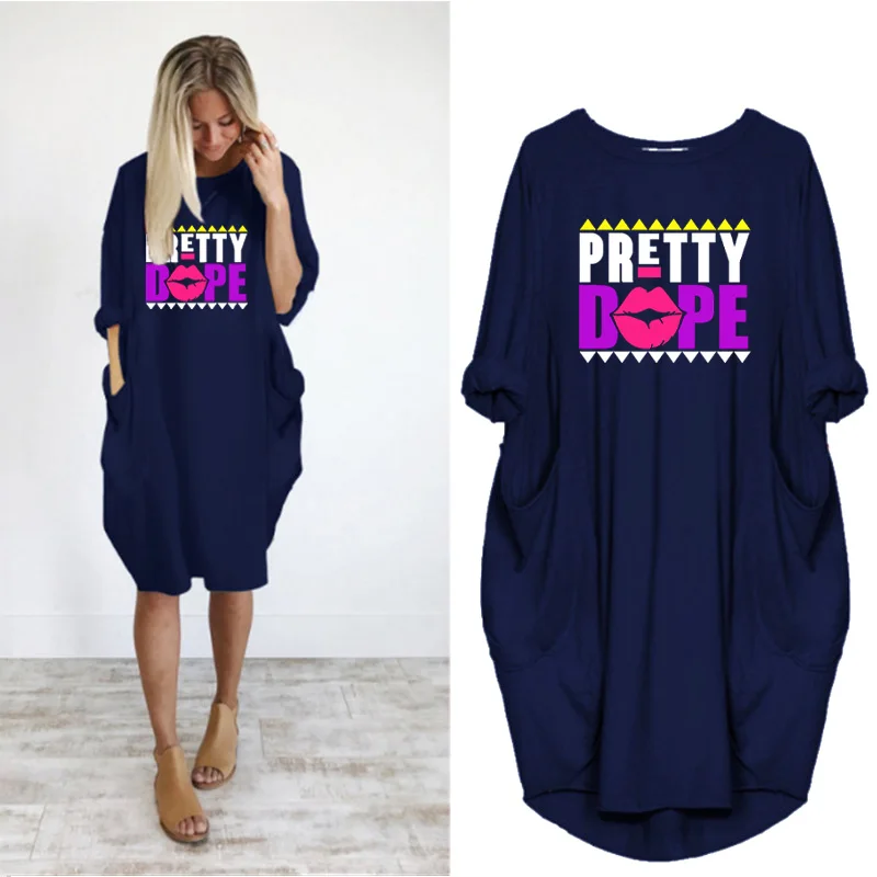 Oversized Dresses Women Harajuku Letter Print Loose Long Sleeve o Neck Pockets Casual Plus Size Party Wear Femme Robe Streetwear
Oversized Dresses Women Harajuku Letter Print Loose Long Sleeve o Neck Pockets Casual Plus Size Party Wear Femme Robe Streetwear