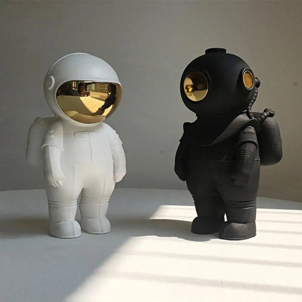 Astronaut Figurines Resin Sculpture Modern Astronaut Diver Figure Miniatures Cosmonaut Model Table Ornaments Home Decorative
Astronaut Figurines Resin Sculpture Modern Astronaut Diver Figure Miniatures Cosmonaut Model Table Ornaments Home Decorative