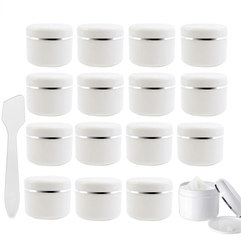 20pcs 20g 30g 50g 100g Cream Jar White Makeup Container Sample Bottle Cosmetics Box Empty Travel Jar Pot Refillable Bottles
20pcs 20g 30g 50g 100g Cream Jar White Makeup Container Sample Bottle Cosmetics Box Empty Travel Jar Pot Refillable Bottles