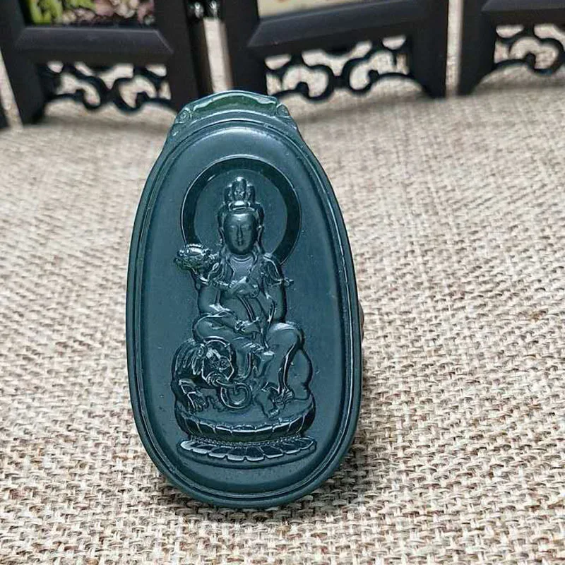 Натуральное ожерелье Hetian Qingyu Puxian кулон «Бодхисаттва» можно носить мужчинами и женщинами для обеспечения мира
Натуральное ожерелье Hetian Qingyu Puxian кулон «Бодхисаттва» можно носить мужчинами и женщинами для обеспечения мира