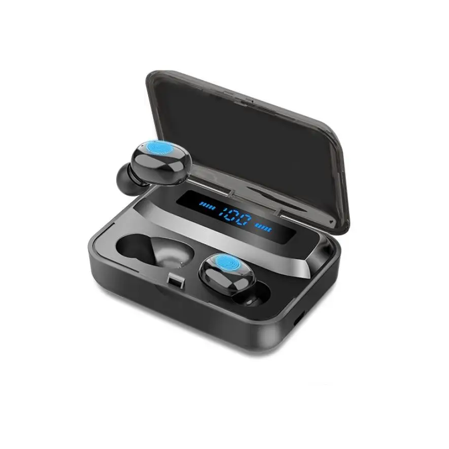 New TWS Bluetooth 5.1 Earphones Touch Charging Box Wireless Headphone Sports Waterproof Headsets Mobile Phone Emergency Charging
New TWS Bluetooth 5.1 Earphones Touch Charging Box Wireless Headphone Sports Waterproof Headsets Mobile Phone Emergency Charging