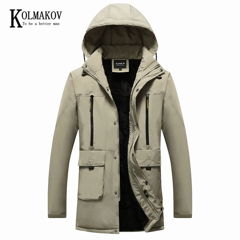 KOLMAKOV New Winter Cotton-Padded Jackets For Men Add A Fleece And Thicken Coat Casual Hooded Warm In Solid Color Medium Length
KOLMAKOV New Winter Cotton-Padded Jackets For Men Add A Fleece And Thicken Coat Casual Hooded Warm In Solid Color Medium Length