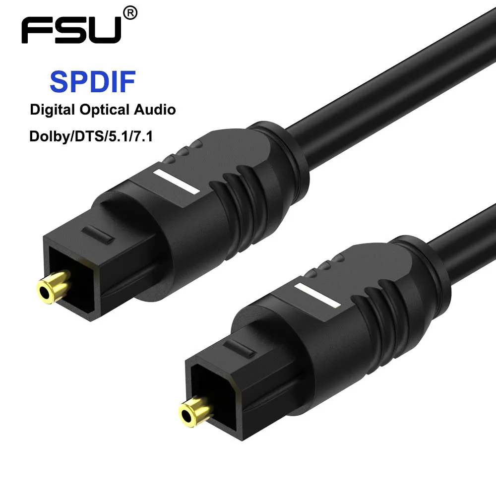 Цифровой оптический аудиокабель Toslink позолоченный SPDIF MD DVD для Xbox 360 Blu Ray CD 0 75 м 1 5 2 3