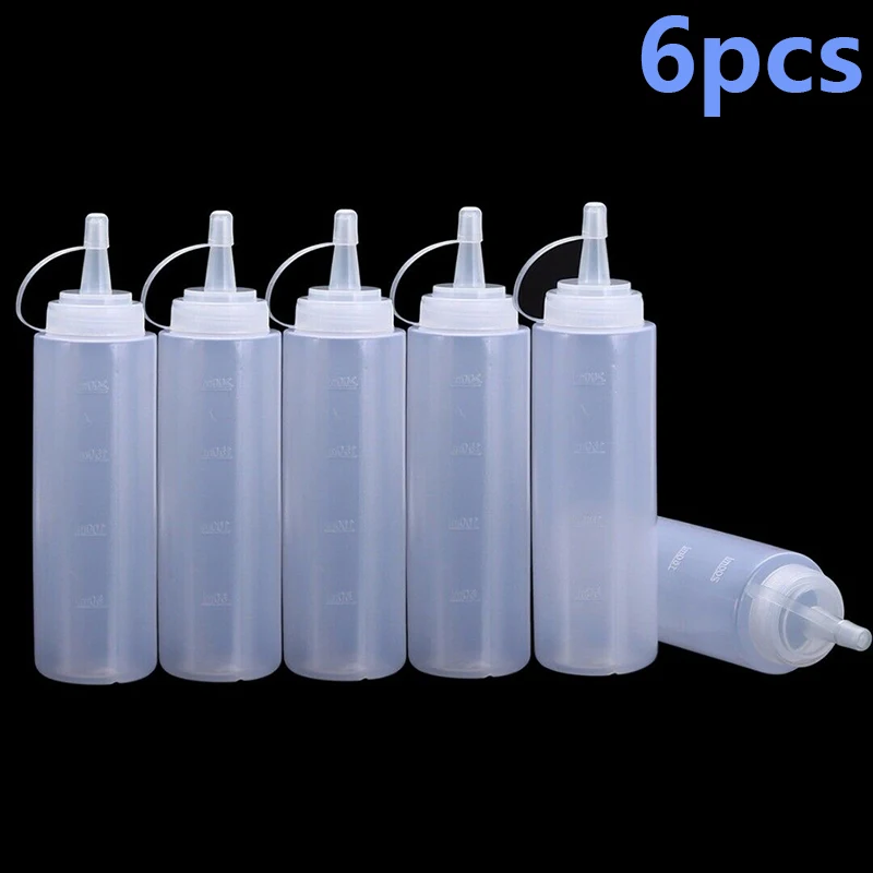 6*240ml Plastic 8oz Squeeze Bottle Condiment Dispenser Mustard Sauce Ketchup For Restaurant Kitchen Cafe Gastronomy
6*240ml Plastic 8oz Squeeze Bottle Condiment Dispenser Mustard Sauce Ketchup For Restaurant Kitchen Cafe Gastronomy