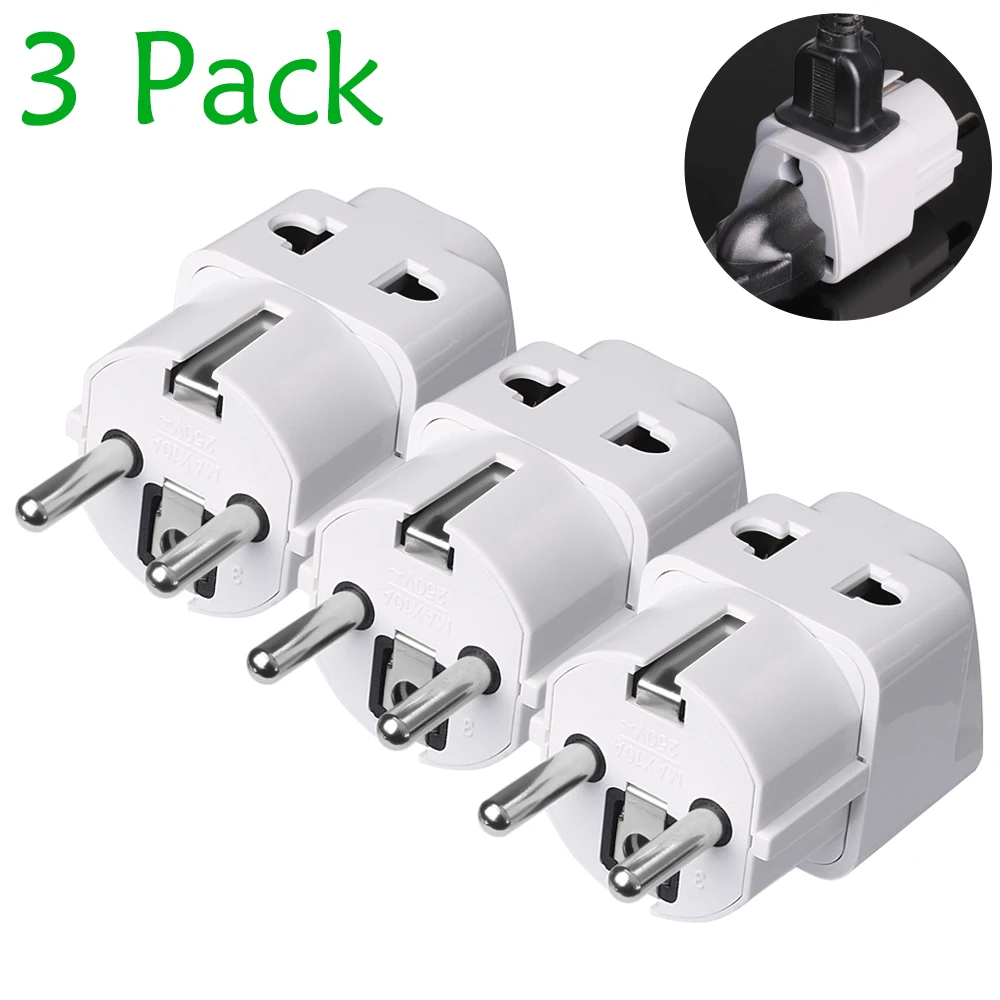 High Quality Travel Power Adaptor Universal European US UK AU to EU Plug Converter Electrical Charger Three Loading
High Quality Travel Power Adaptor Universal European US UK AU to EU Plug Converter Electrical Charger Three Loading