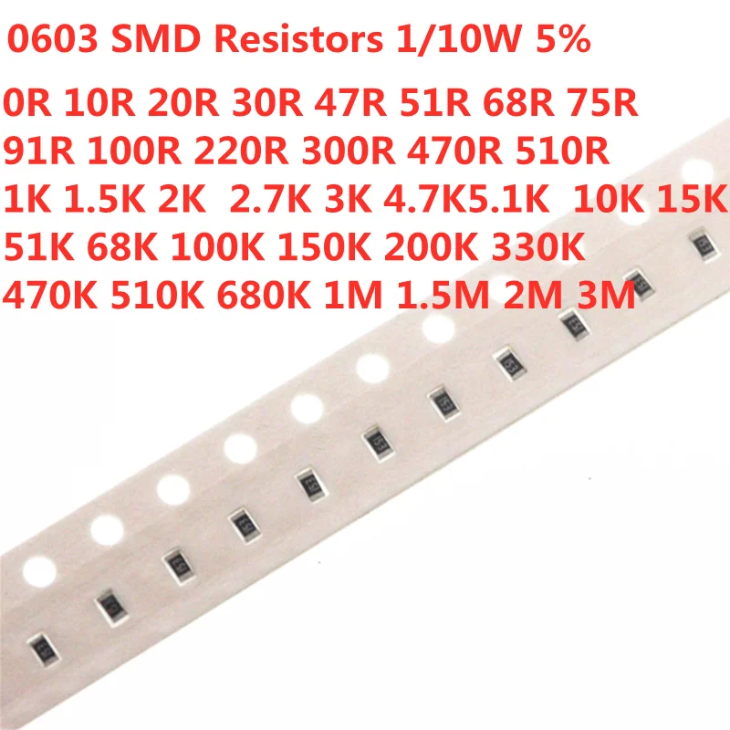 200 шт. 0603 SMD 1/10 Вт чиповый резистор, резисторы 0 Ом ~ 10 м 5% 0R 1K 4,7 K 5,1 K 10K 100K 1 10 100 220 330ohm 0 1R 10R 100R 220R 330R
200 шт. 0603 SMD 1/10 Вт чиповый резистор, резисторы 0 Ом ~ 10 м 5% 0R 1K 4,7 K 5,1 K 10K 100K 1 10 100 220 330ohm 0 1R 10R 100R 220R 330R