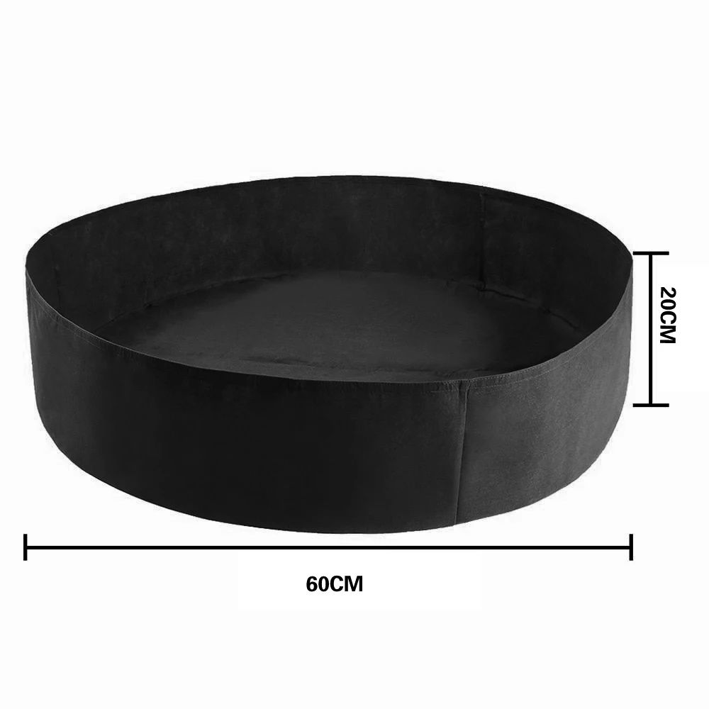 

15-100 Gallon Round Grow Bags Non-Woven Fabric Garden Planting Bags Breathable Pots Planter Root Pouch Container