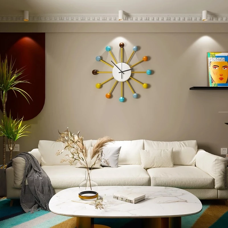 Decoration Wall Clock Home Living Room Modern Design Nordic Wooden Balls Bedroom Decor Clocks
Decoration Wall Clock Home Living Room Modern Design Nordic Wooden Balls Bedroom Decor Clocks
