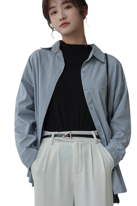 Women's Blouses Polo Shirts Chiffon Top Fashion Casual Shirt Long Sleeve Summer Blouse Plus Size Loose Button Lady Tops 20106 
Women's Blouses Polo Shirts Chiffon Top Fashion Casual Shirt Long Sleeve Summer Blouse Plus Size Loose Button Lady Tops 20106