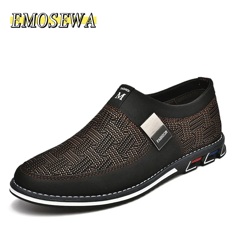 EMOSEWA Brand Men Leather Shoes Design Fashion Mens Casual Shoes Hihg Quality Casual Sneakers Male Moccasins Driving Shoes Flats
EMOSEWA Brand Men Leather Shoes Design Fashion Mens Casual Shoes Hihg Quality Casual Sneakers Male Moccasins Driving Shoes Flats