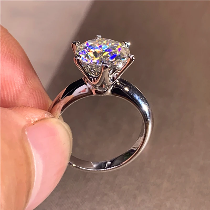 Moissanite Engagement Ring Women 14K White Gold Plated Lab Diamond Ring Sterling Silver Wedding Rings Jewelry Box Include
Moissanite Engagement Ring Women 14K White Gold Plated Lab Diamond Ring Sterling Silver Wedding Rings Jewelry Box Include