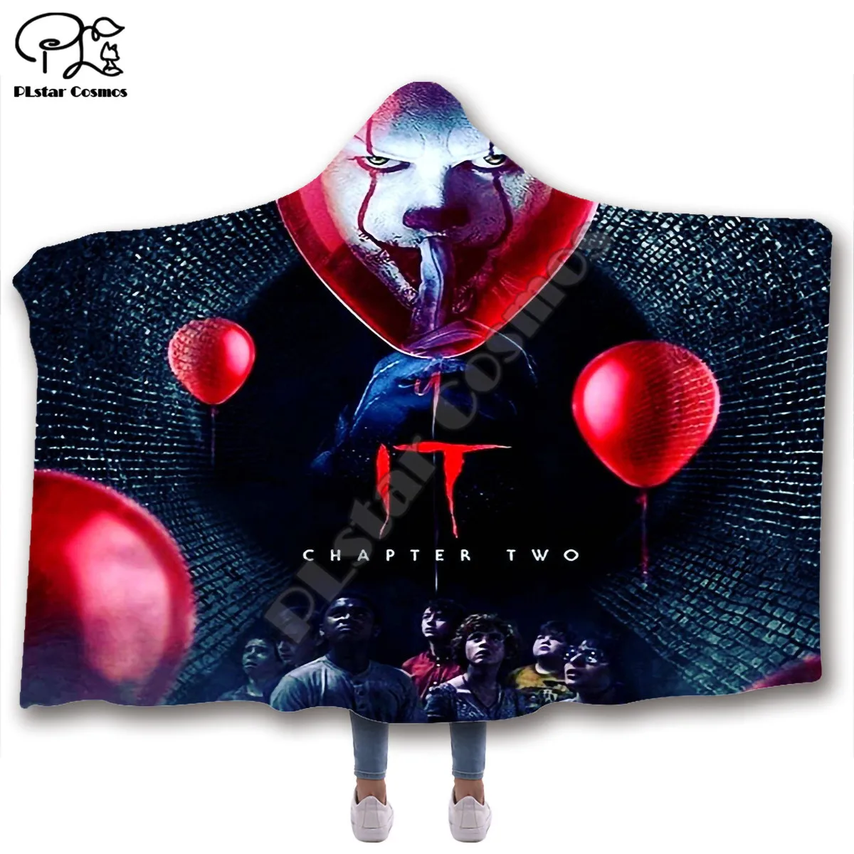 It Halloween terror Hooded Blanket Adult colorful child Sherpa Fleece Wearable Blanket Microfiber Bedding style-4
It Halloween terror Hooded Blanket Adult colorful child Sherpa Fleece Wearable Blanket Microfiber Bedding style-4