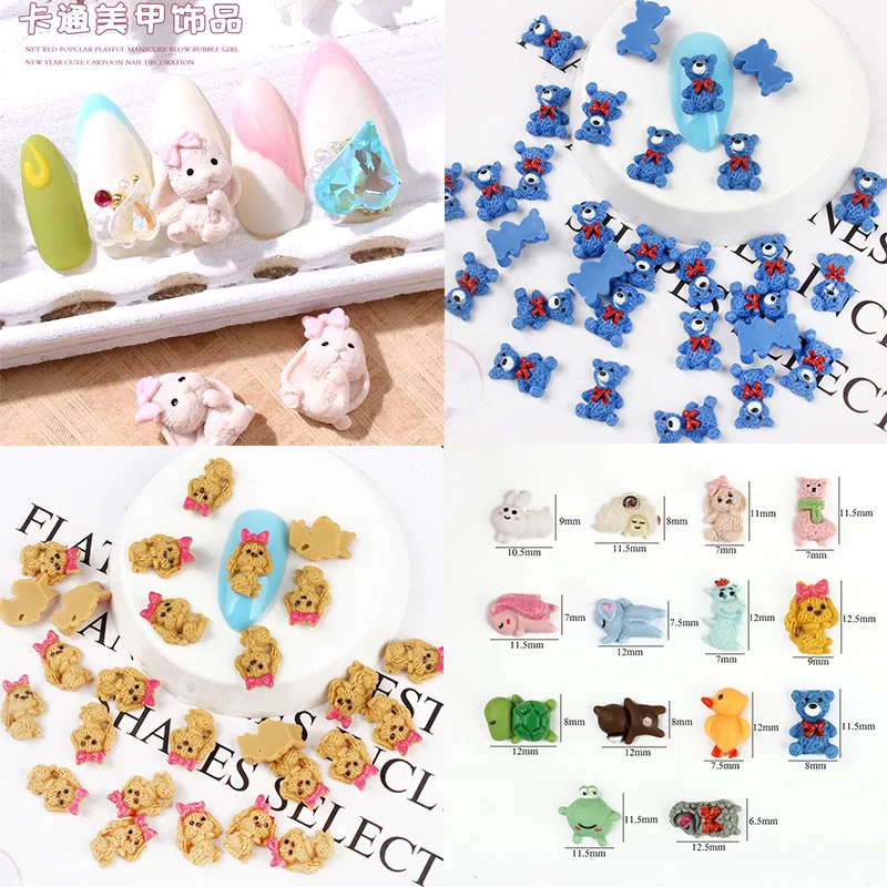 Resin Cute Cartoon Animal Series 14 Shapes High Quality Flatback Nail Art Rhinestones 3D Manicure Accessories
Resin Cute Cartoon Animal Series 14 Shapes High Quality Flatback Nail Art Rhinestones 3D Manicure Accessories