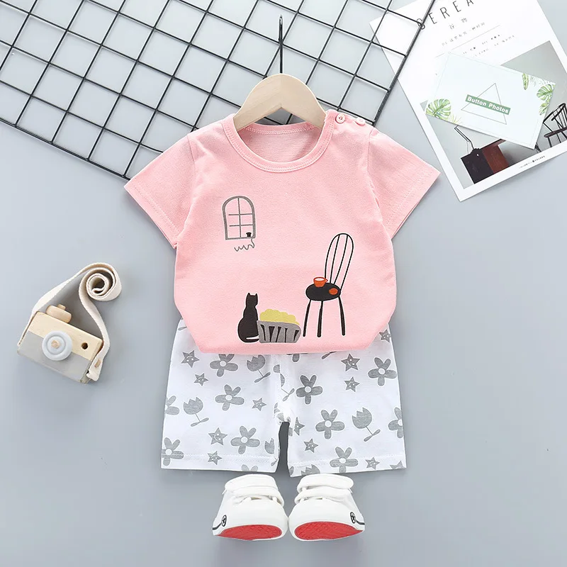 New Brand Short Sleeve Cotton Baby Sets Leisure Sports Boy T-shirt + Shorts Pants Sets Toddler Clothing Baby Boys Girls Clothes
New Brand Short Sleeve Cotton Baby Sets Leisure Sports Boy T-shirt + Shorts Pants Sets Toddler Clothing Baby Boys Girls Clothes